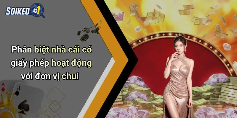 Phân biệt nhà cái có giấy phép hoạt động với đơn vị chui