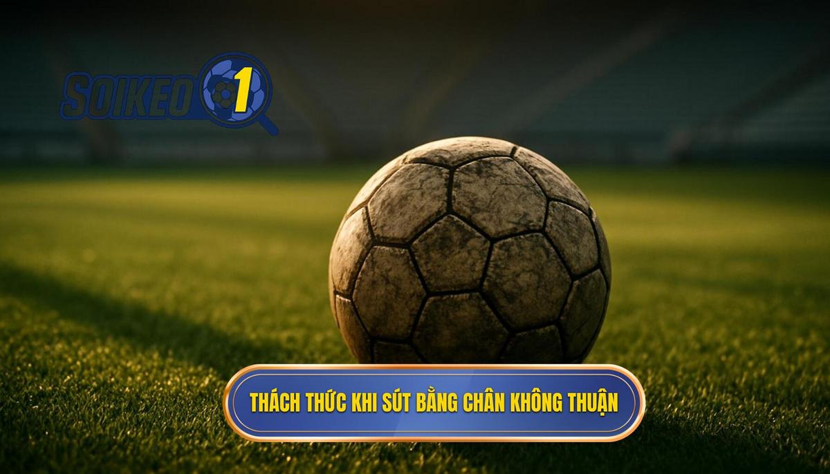 Thách thức đặc thù của sút bằng chân không thuận
