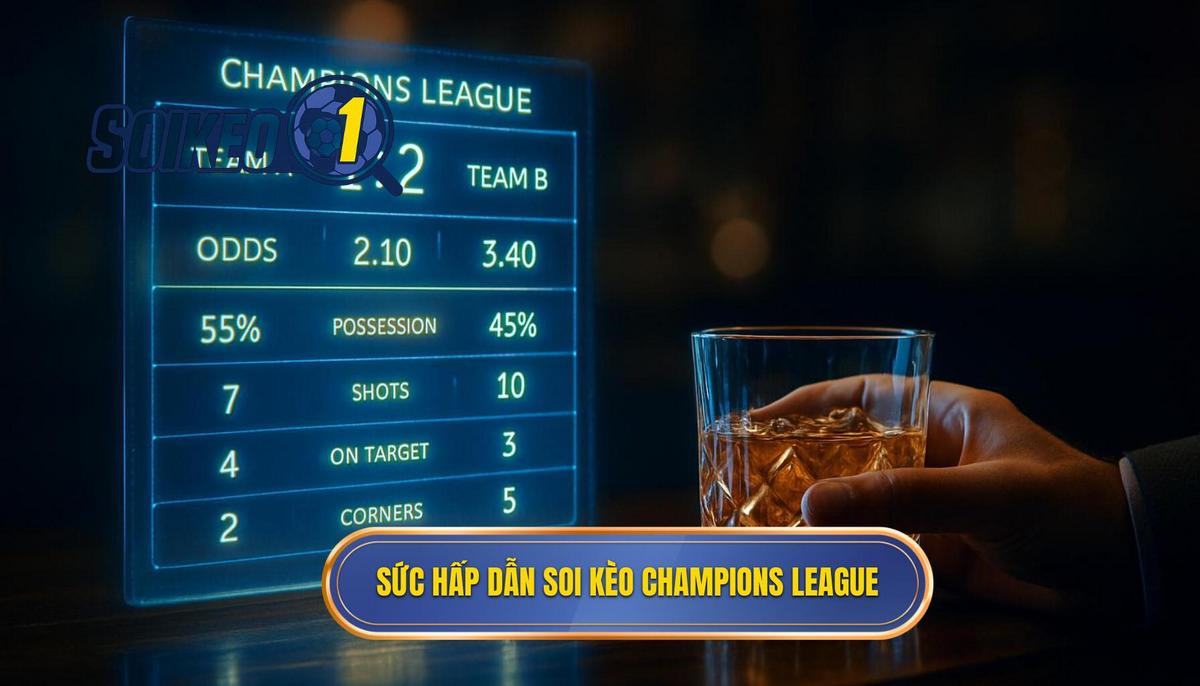 Sức hấp dẫn và biến số khó lường khi soi kèo Champions League