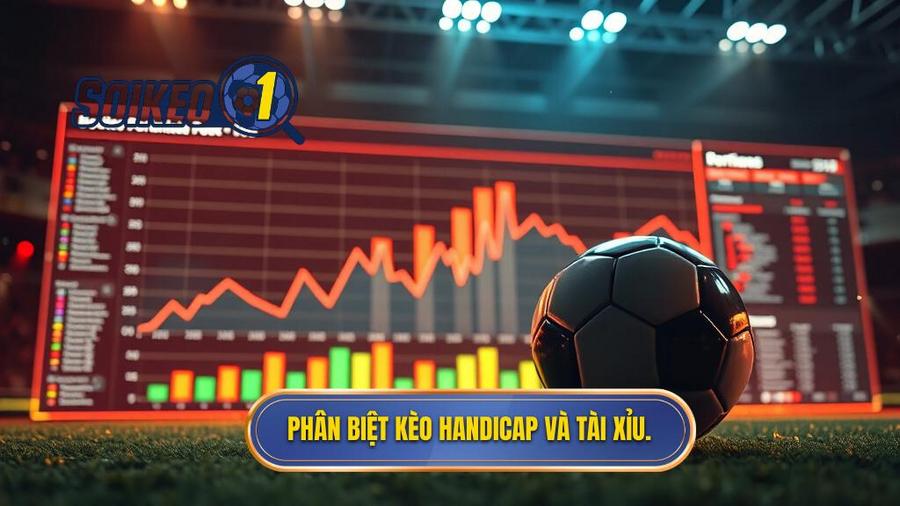 Phân biệt kèo Handicap và Tài Xỉu.