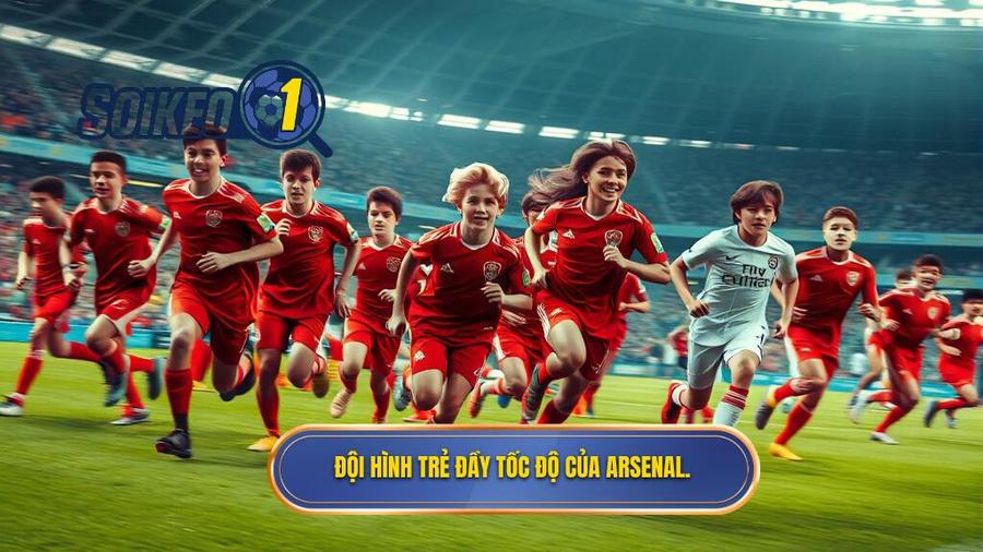 Đội hình trẻ đầy tốc độ của Arsenal