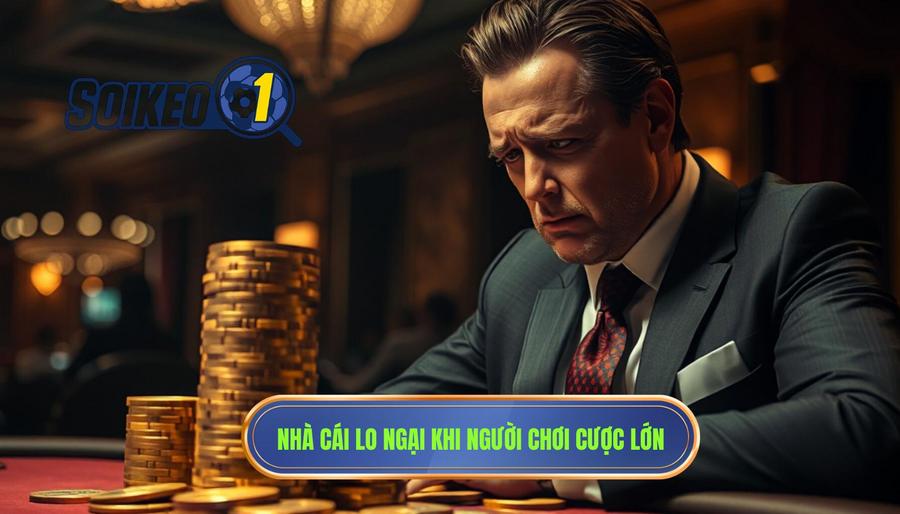 Nhà cái lo ngại khi người chơi cược lớn